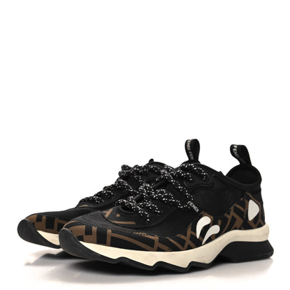 Fendi Technical Mesh Lycra FFreedom Patchwork Sneakers 36.5 Black Tobacco 4 of 8