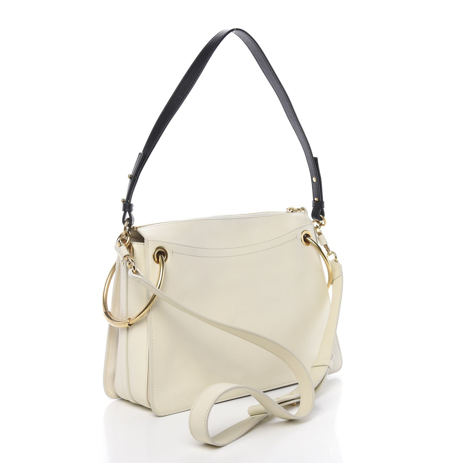 Chloe Calfskin Medium Roy Bag Natural White 4 of 16