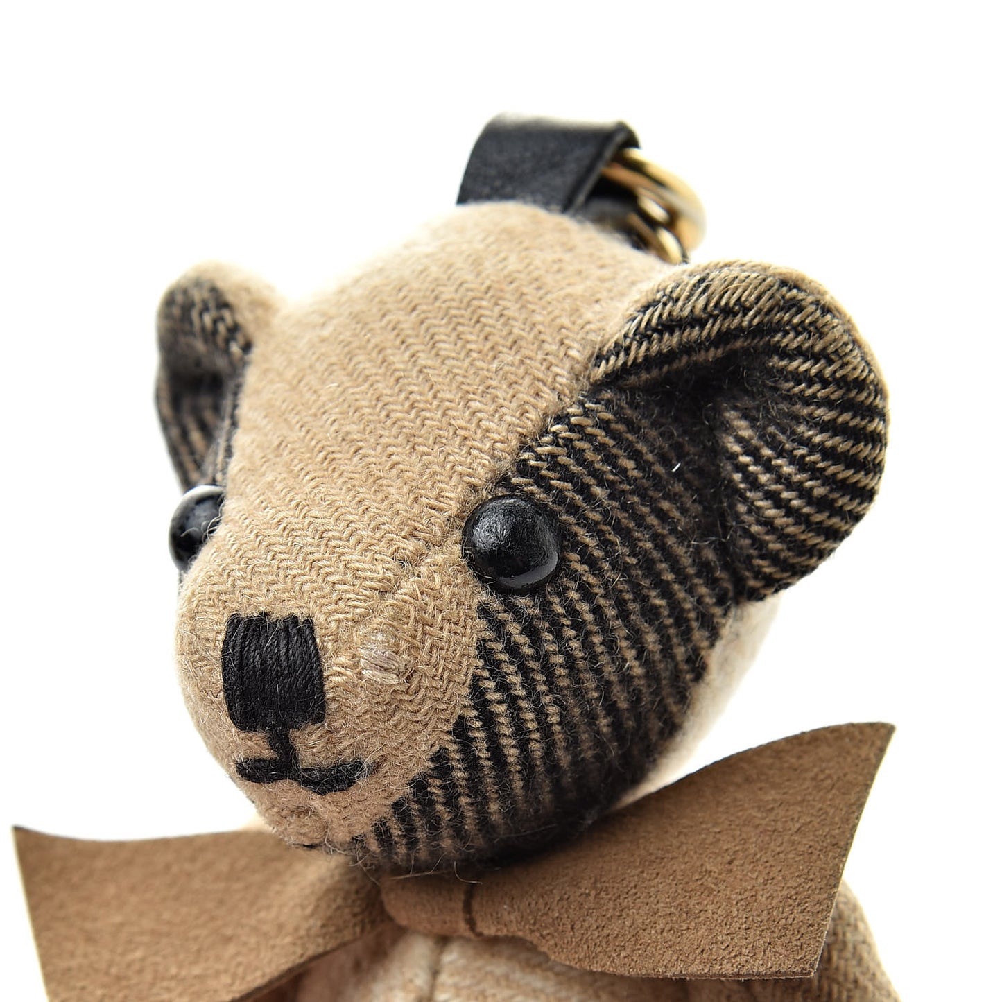 Cashmere Vintage Check Thomas Bear Bag Charm Camel