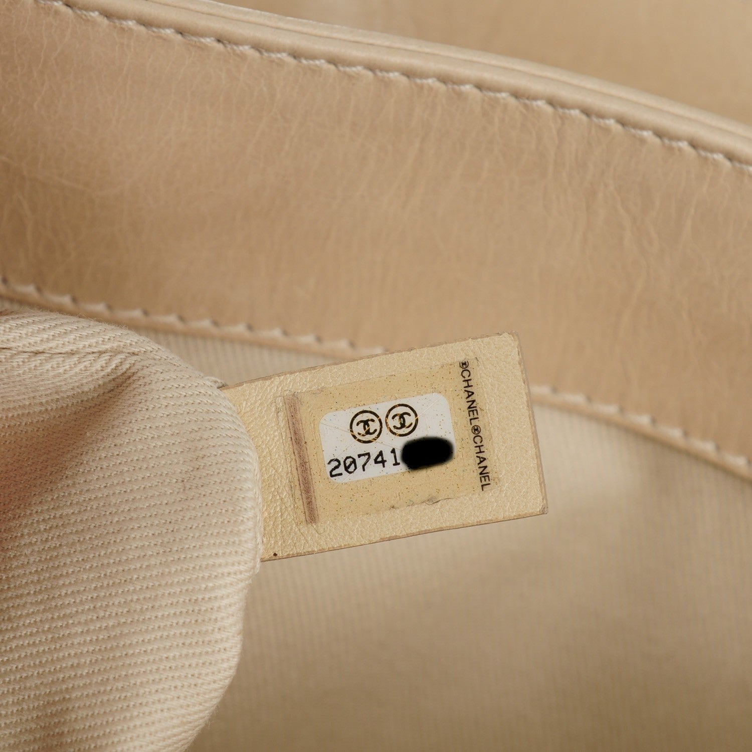 Chanel Aged Calfskin Quilted Supple Trapeze Flap Light Beige 7 of 8