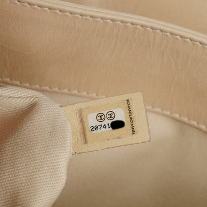 Chanel Aged Calfskin Quilted Supple Trapeze Flap Light Beige 7 of 8