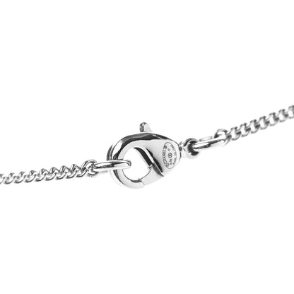 Chanel Crystal CC Bow Drop Necklace Silver 5 of 6