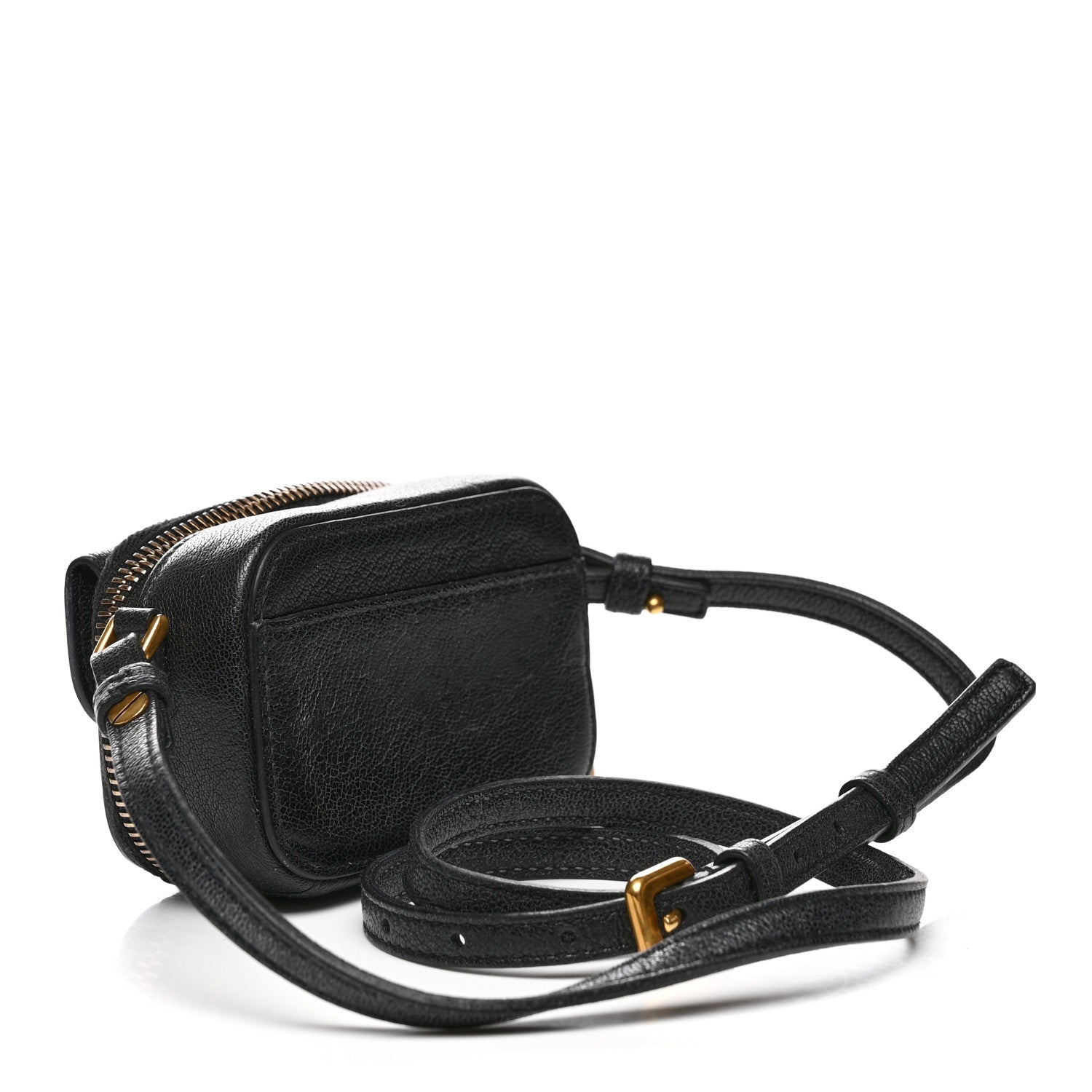 Christian Dior Goatskin Mini Saddle Pouch Black 2 of 8