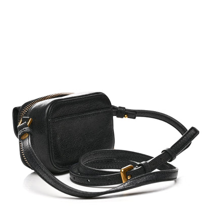 Christian Dior Goatskin Mini Saddle Pouch Black 2 of 8