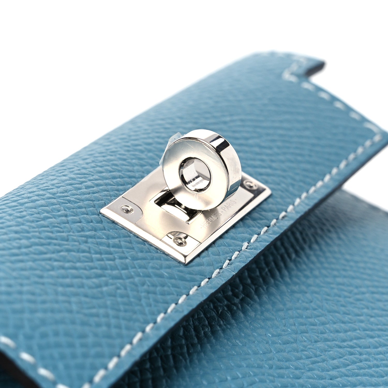 Hermes Swift Epsom Pocket Kelly Shoulder Strap New Blue Jean 7 of 8