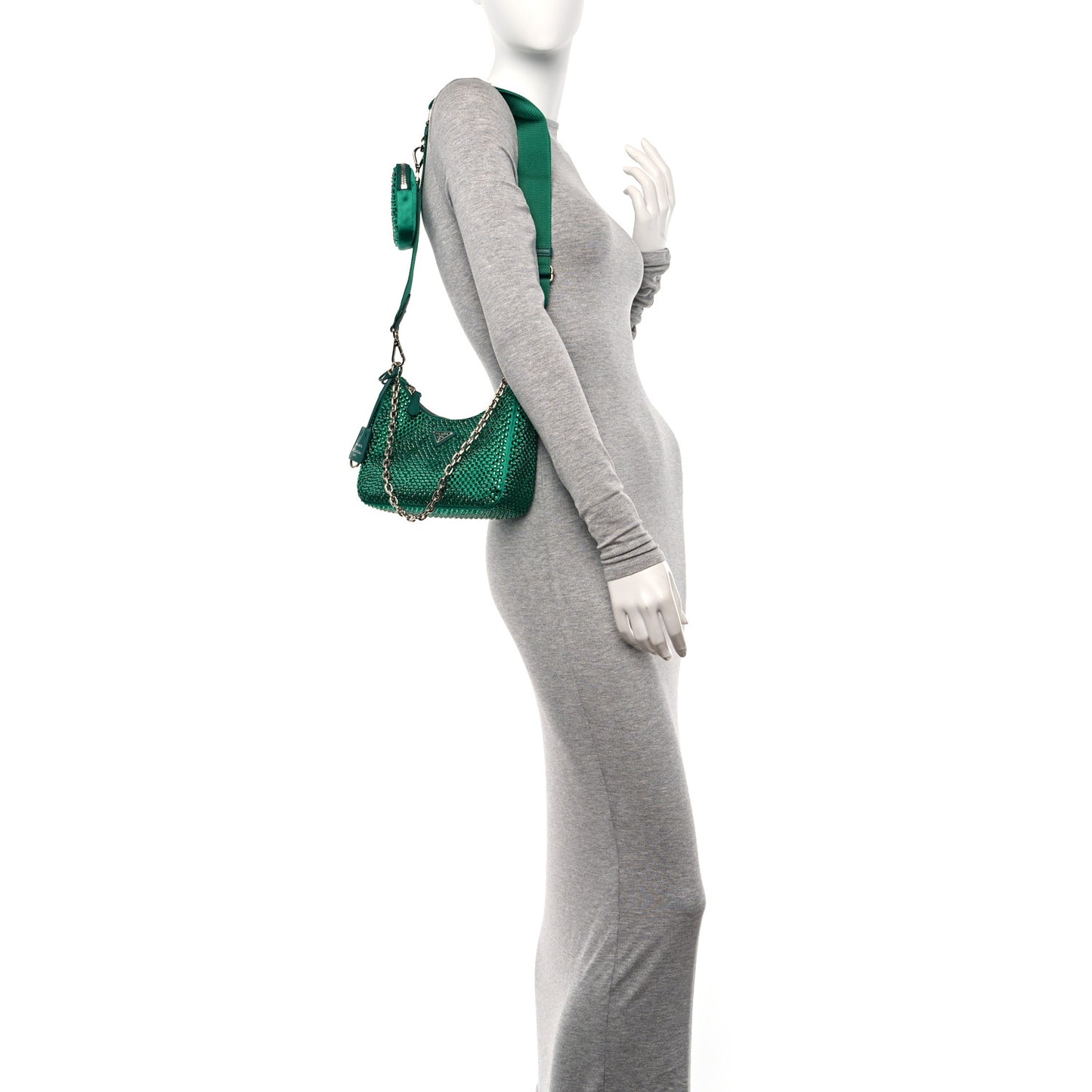 Satin Crystal Re-Edition 2005 Shoulder Bag Mango