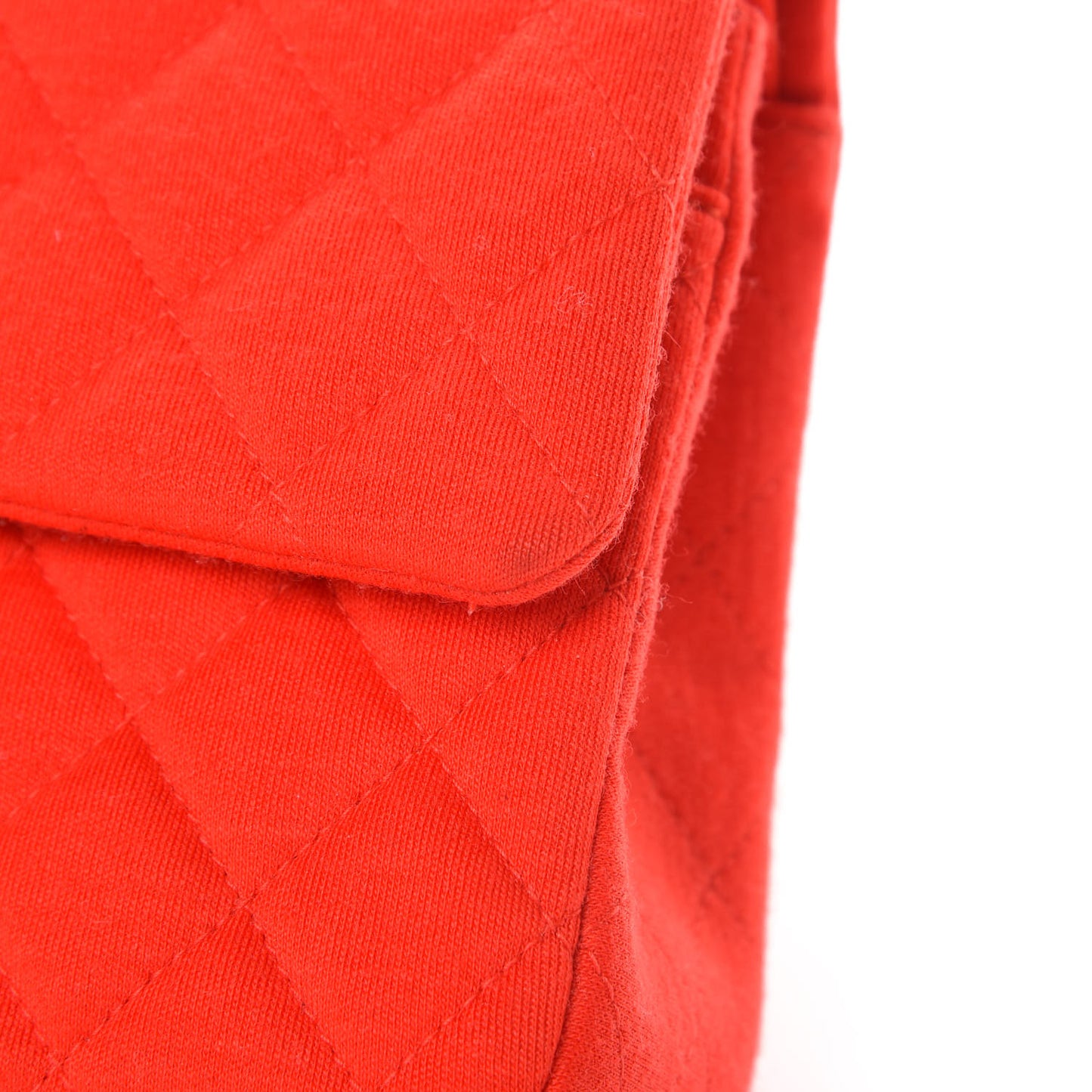 Jersey Quilted Medium Double Flap Red
