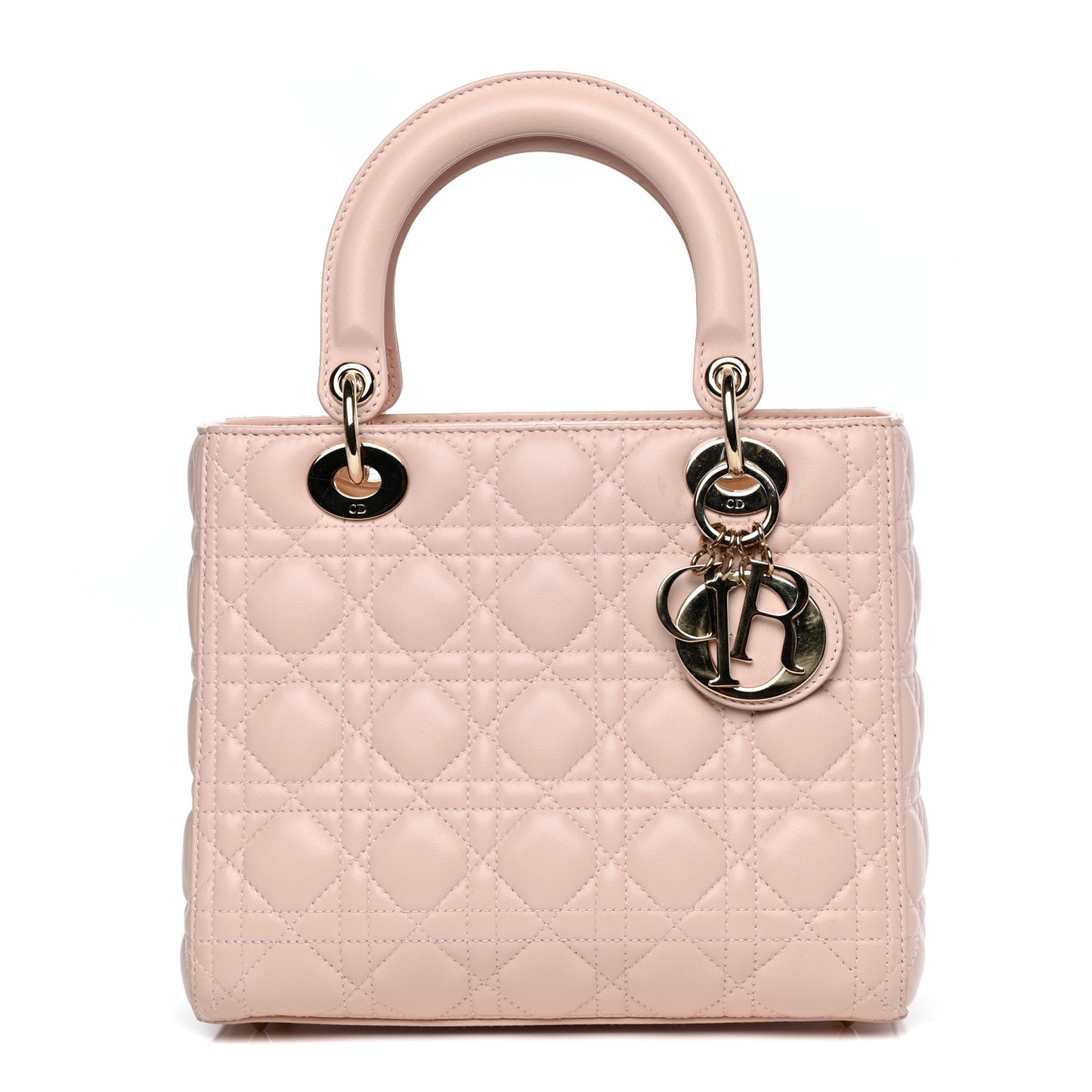 Lambskin Cannage Medium Lady Dior Light Pink