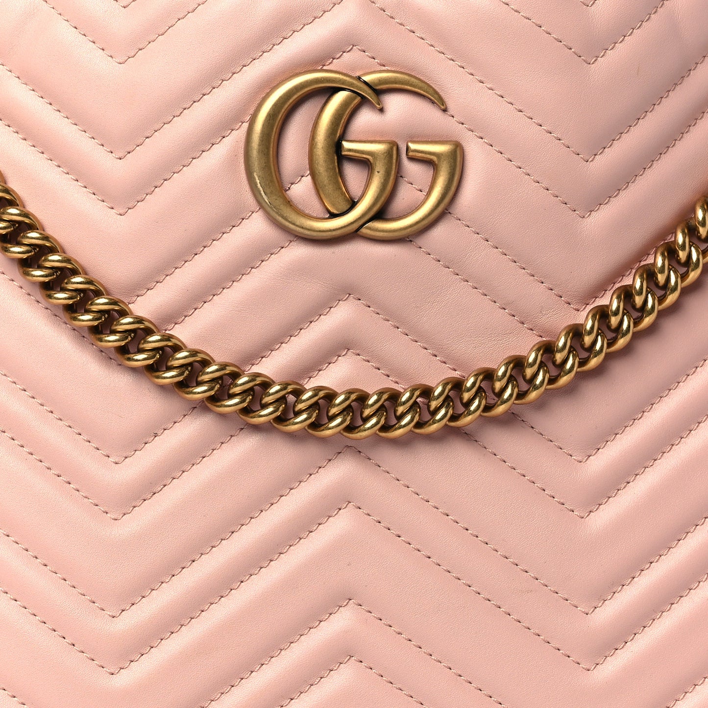 Calfskin Matelasse Medium GG Marmont Shoulder Tote Bag Perfect Pink