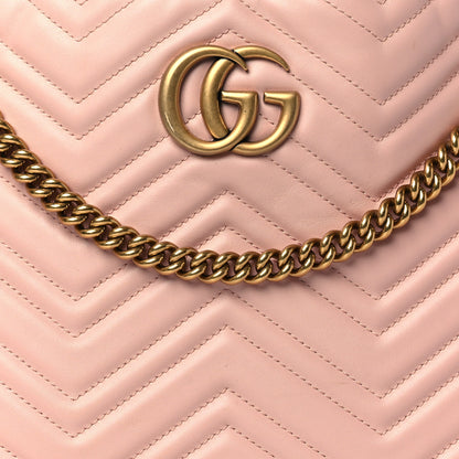 Gucci Calfskin Matelasse Medium GG Marmont Shoulder Tote Bag Perfect Pink 8 of 11