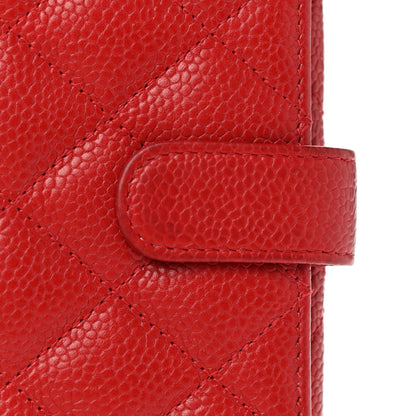 Chanel Caviar Quilted CC Long Double Wallet Red 14 of 14