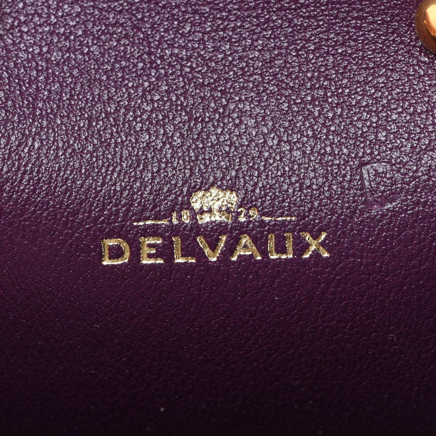 Metallic Calfskin Mini Brillant Bag Charm Gold