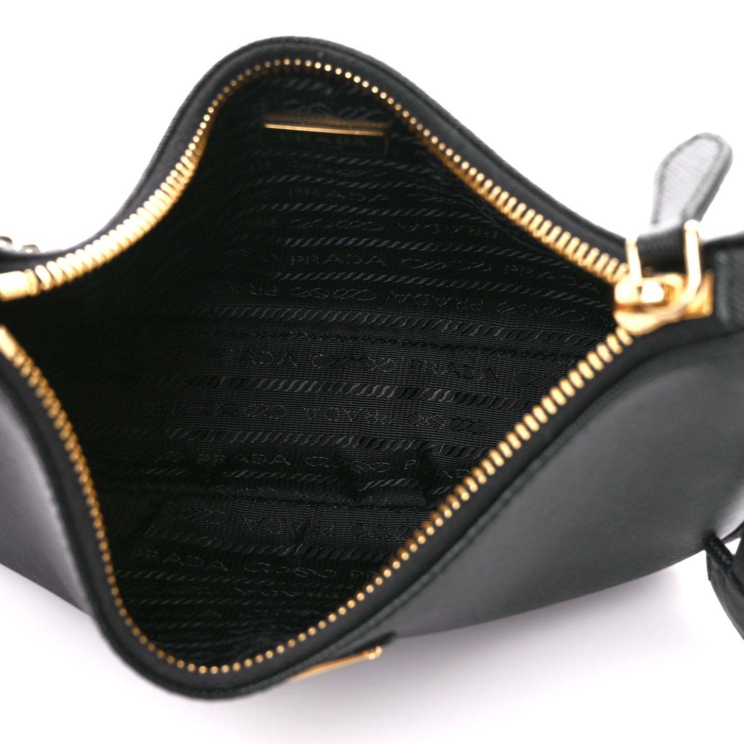 Saffiano Lux Re-Edition 2005 Shoulder Bag Black