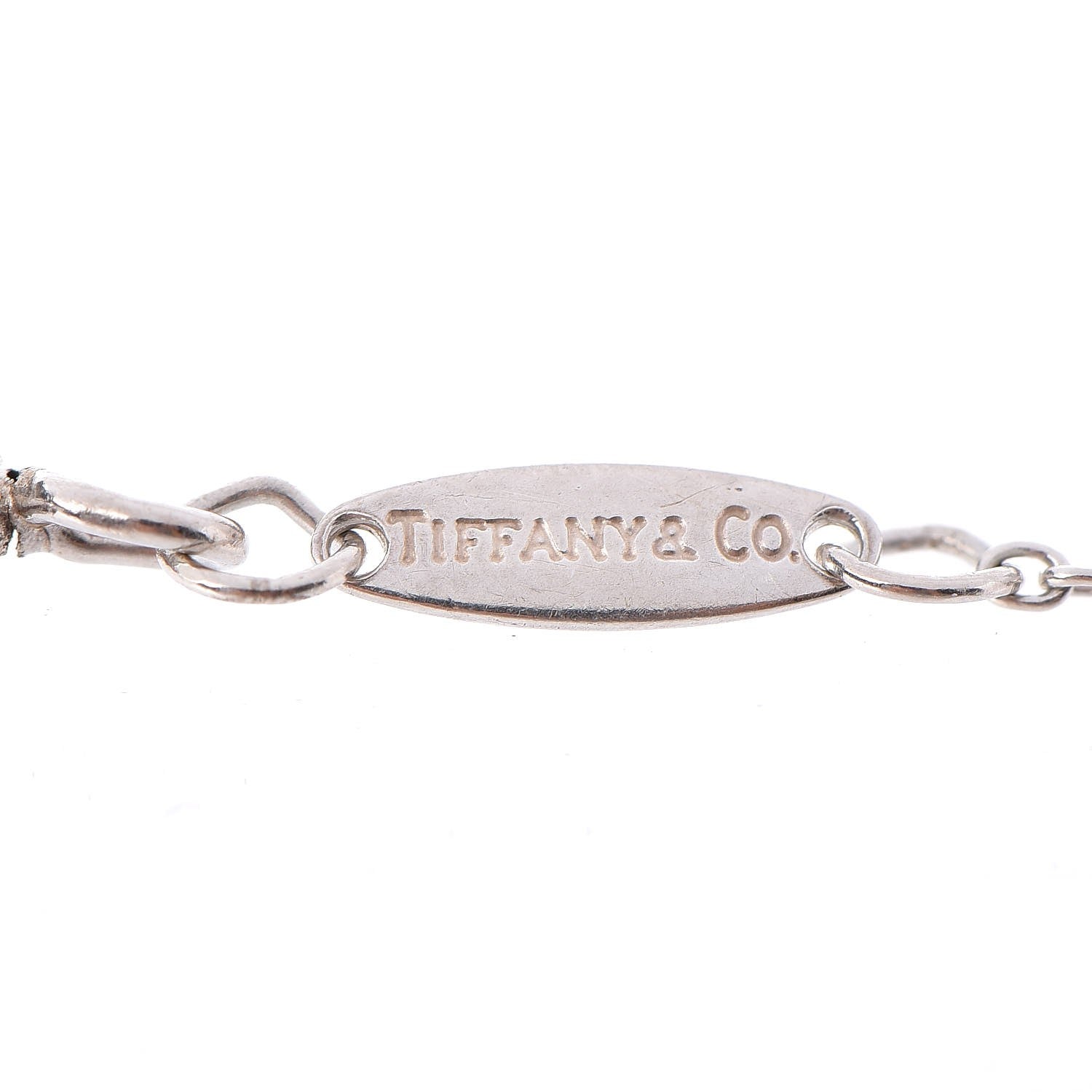 Tiffany Sterling Silver Diamond .07ct Elsa Peretti Diamonds by the Yard Bracelet 5 of 8