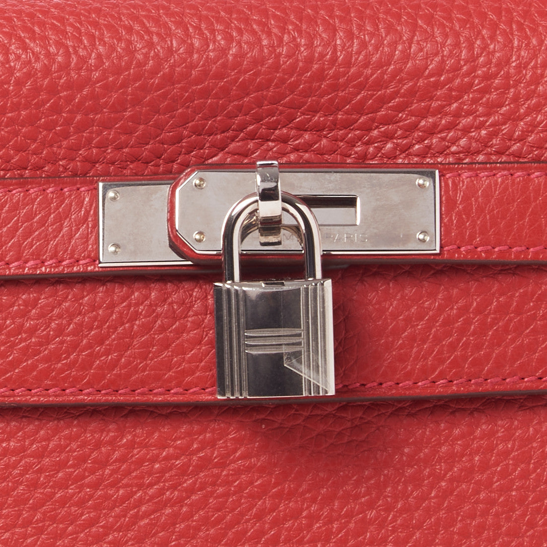 Hermes Taurillon Clemence Kelly Retourne 32 Rouge Casaque 22 of 32