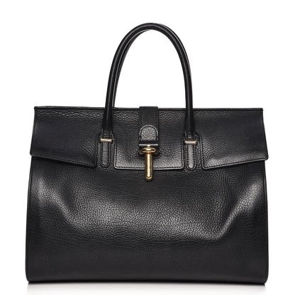 Balenciaga Grained Calfskin M Tube Round Tote Black 1 of 19