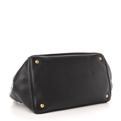 Prada Vitello Daino Shopping Tote Black 5 of 11