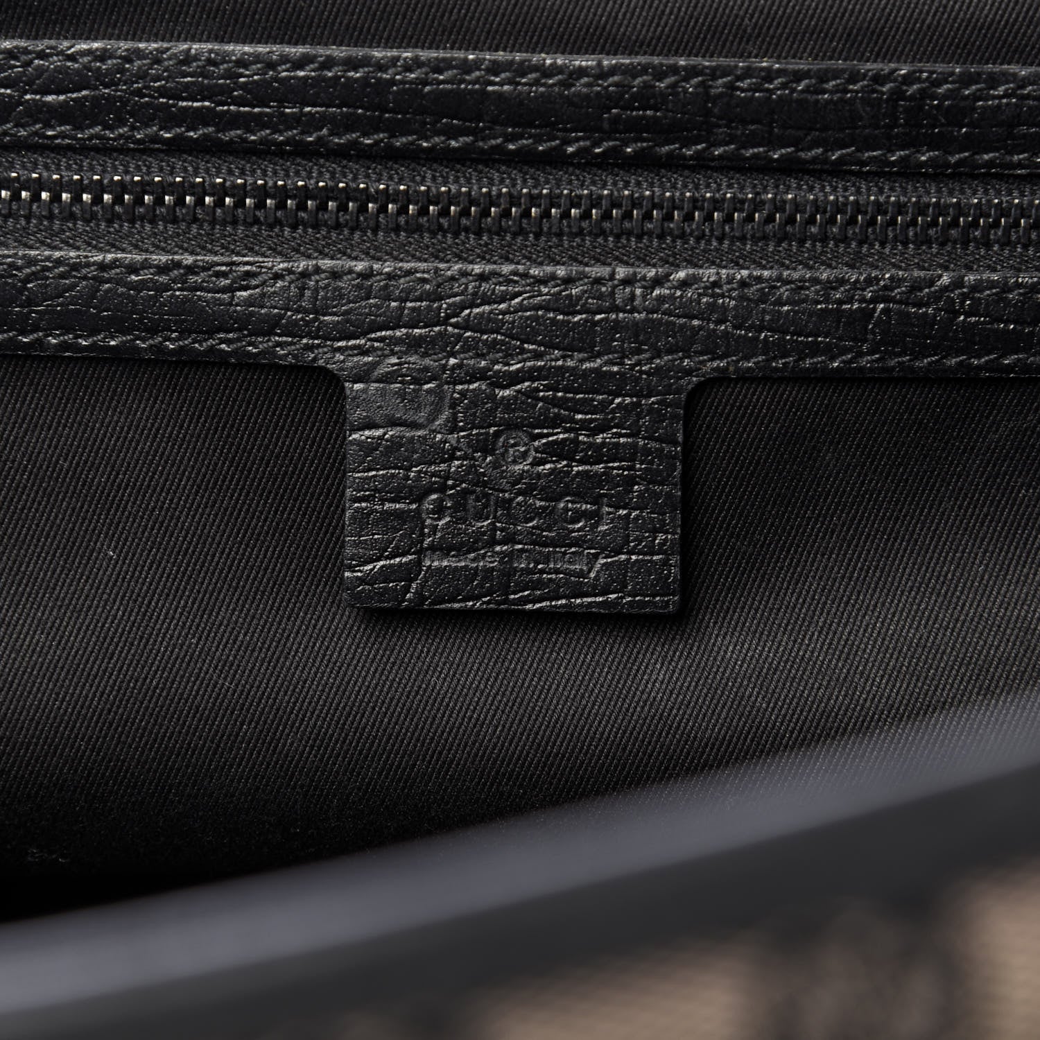 Gucci Monogram Bamboo Bullet Satchel Black 8 of 10