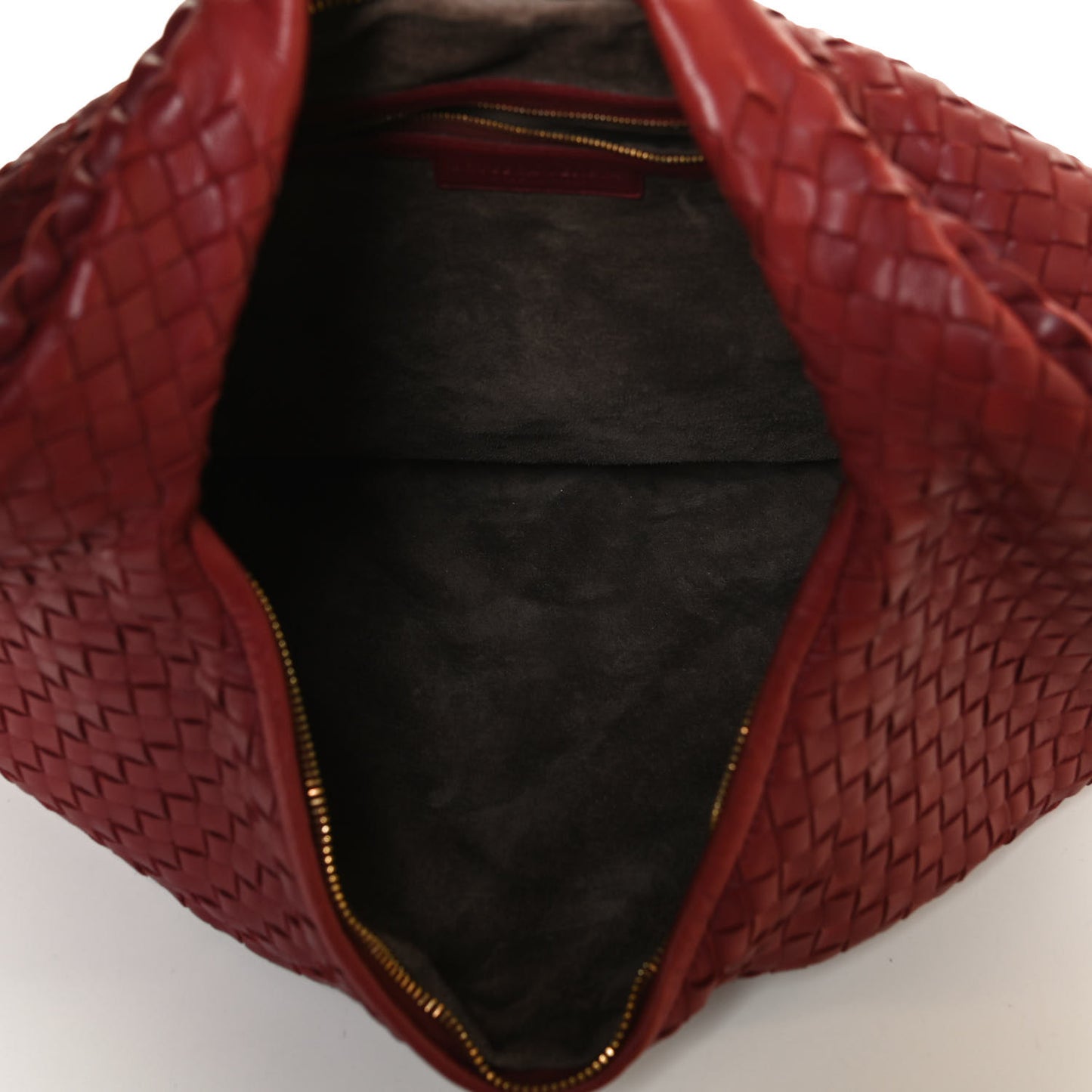 Nappa Intrecciato Pleated Large Veneta Hobo Eclipse