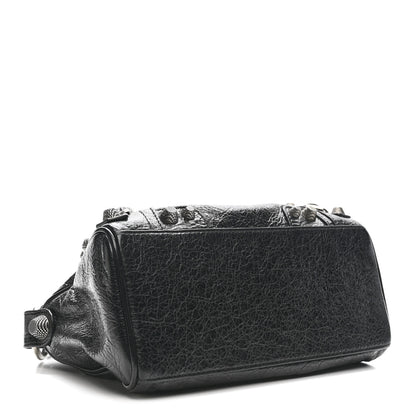 Balenciaga Agneau Arena Mini Le Cagole Duffle Crossbody Bag Black 5 of 14