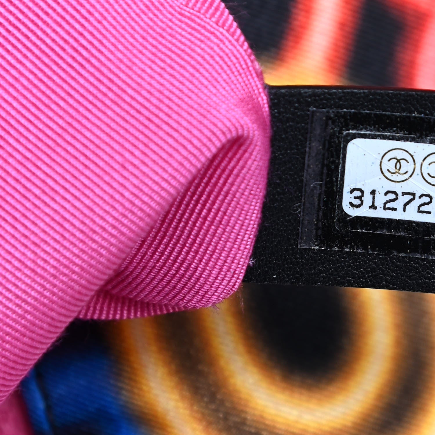 Chanel Fabric Printed Medium Chanel 19 Flap Black Multicolor 7 of 10