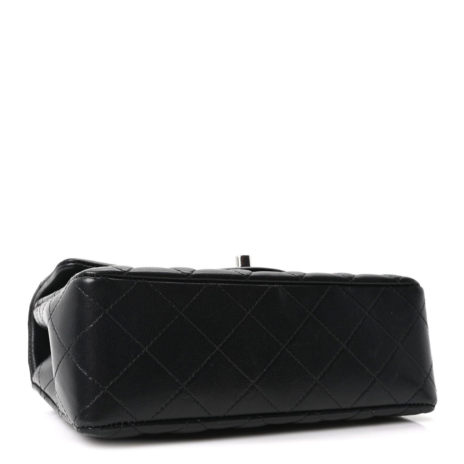 Chanel Lambskin Quilted Mini Rectangular Flap Black 4 of 10