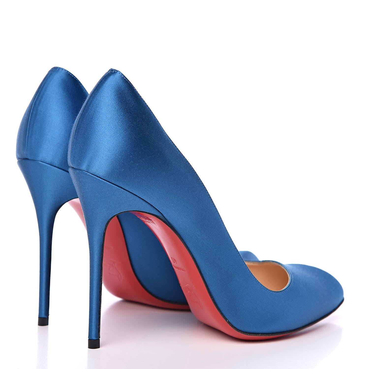 Christian Louboutin Satin Corneille 100 Pumps 40 Positano 5 of 9