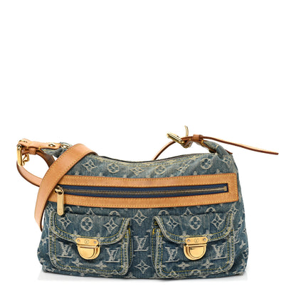 Louis Vuitton Monogram Denim Baggy PM Blue 1 of 10
