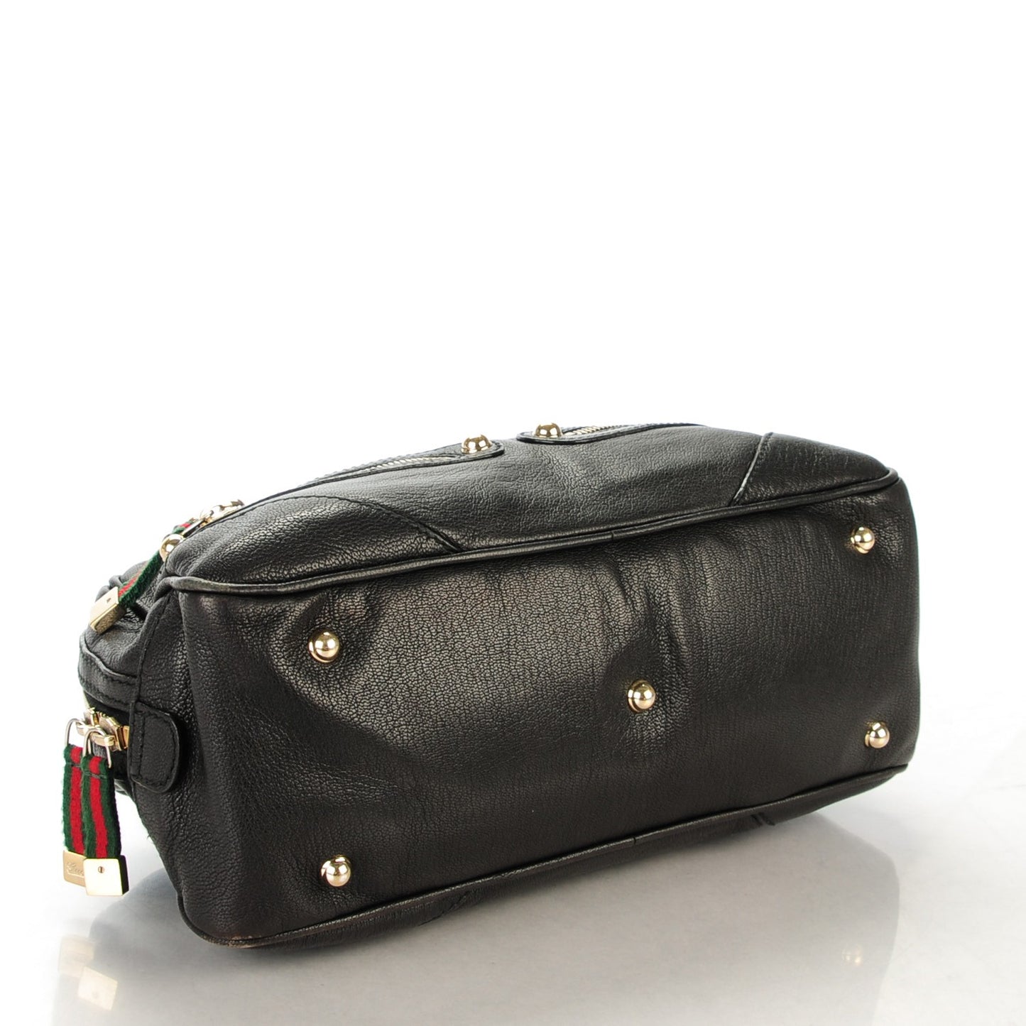 Goatskin Small Capri Bowler Black