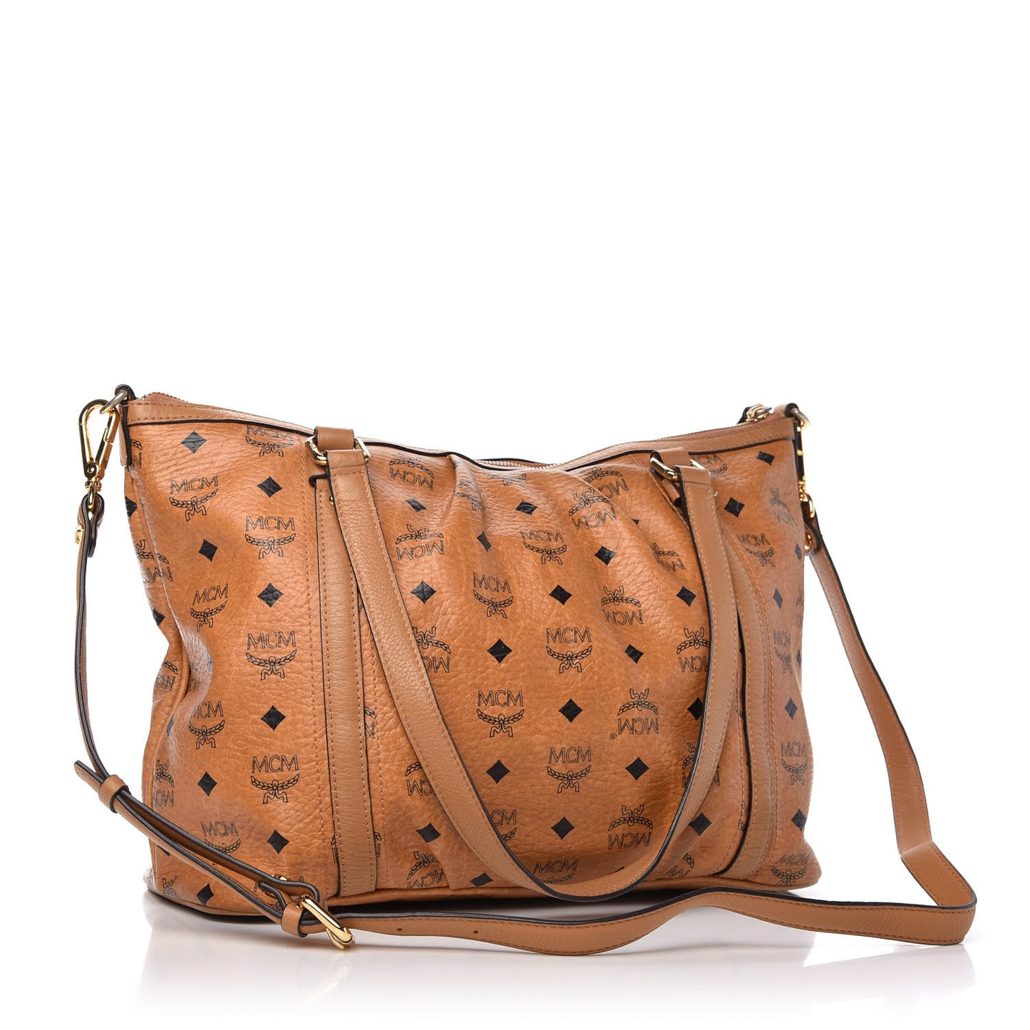 Visetos Medium Essentials Shopper Tote Cognac