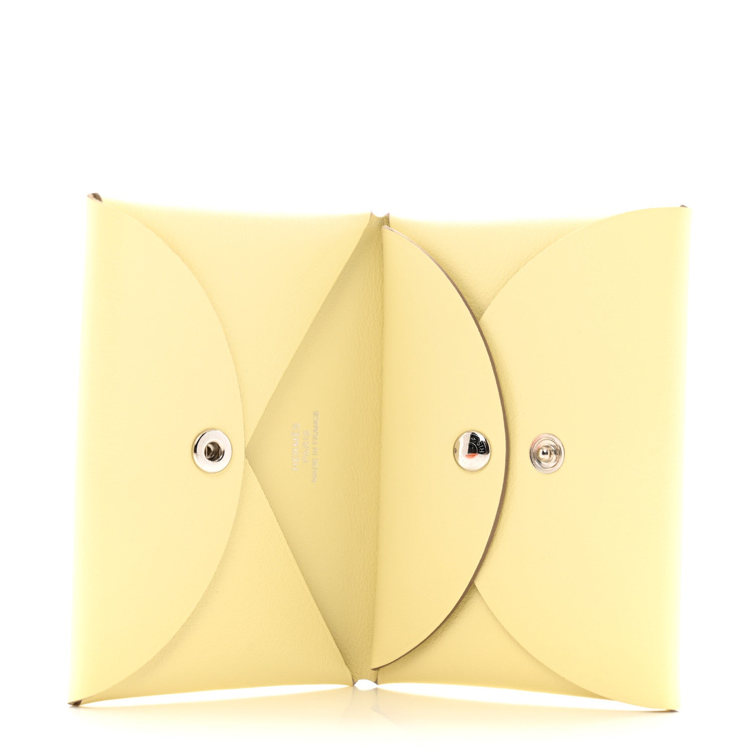 Hermes Swift Spring Panther Calvi Duo Card Case Jaune Milton 5 of 8