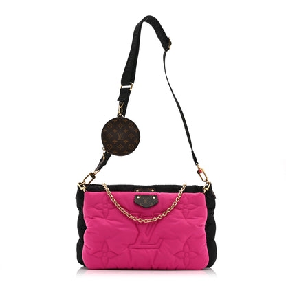 Louis Vuitton Econyl Monogram Pillow Maxi Multi Pochette Accessories Black Fuchsia 1 of 10