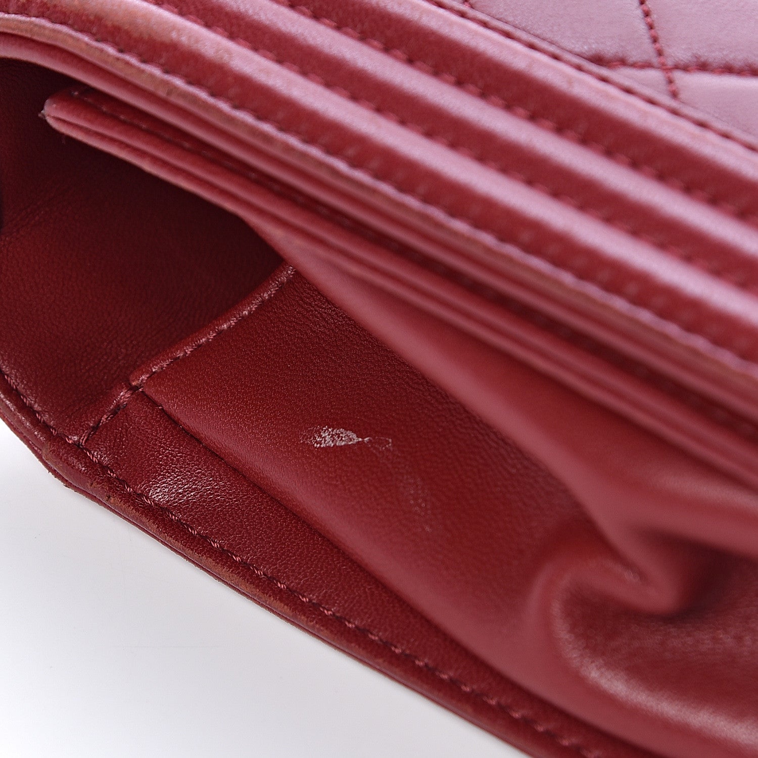 Chanel Lambskin Quilted New Medium Boy Flap Dark Red 12 of 12