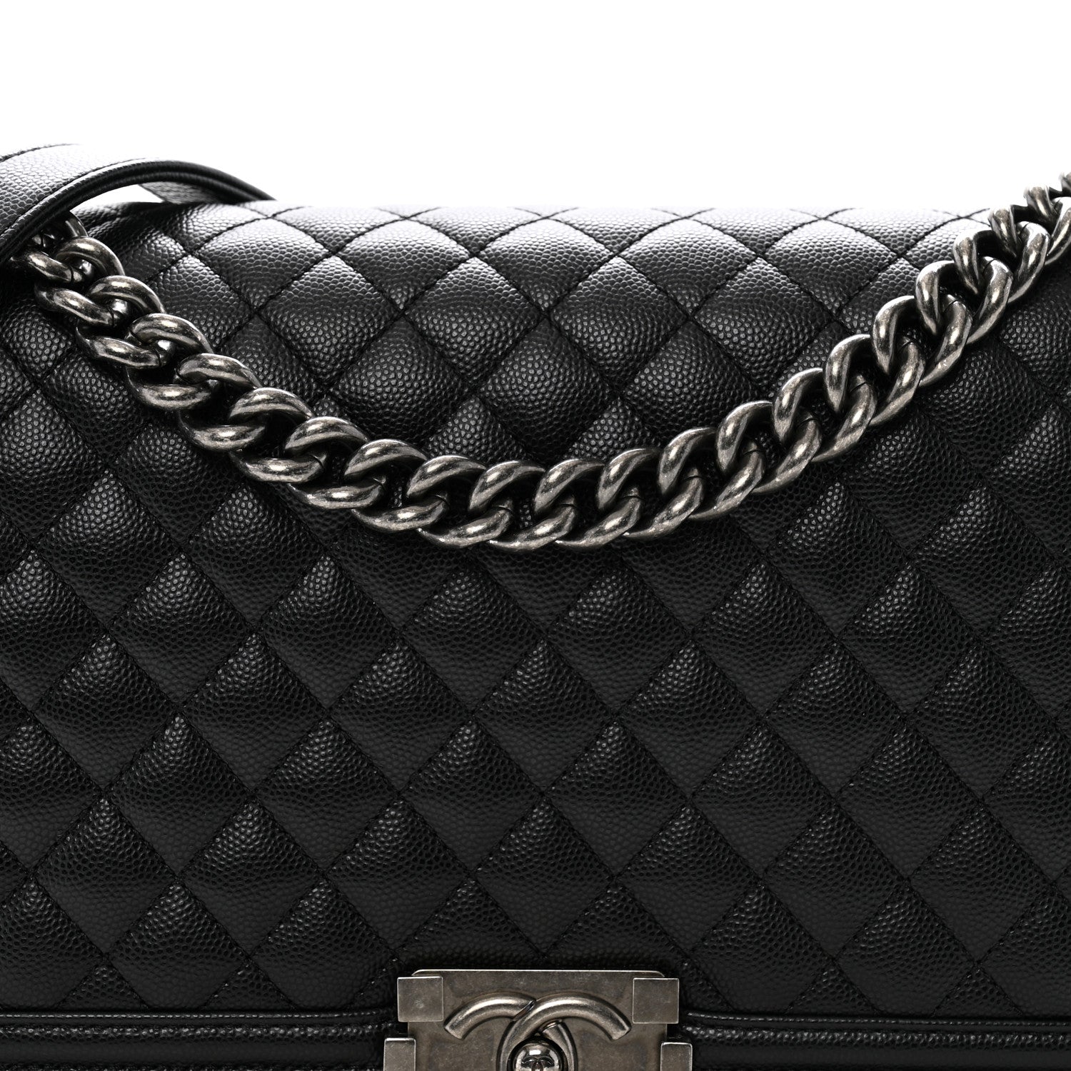 Chanel Caviar Quilted New Medium Boy Flap Black 8 of 10