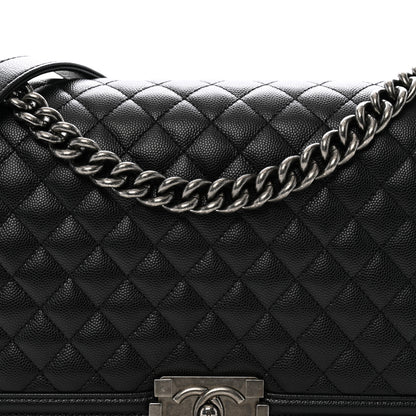 Chanel Caviar Quilted New Medium Boy Flap Black 8 of 10