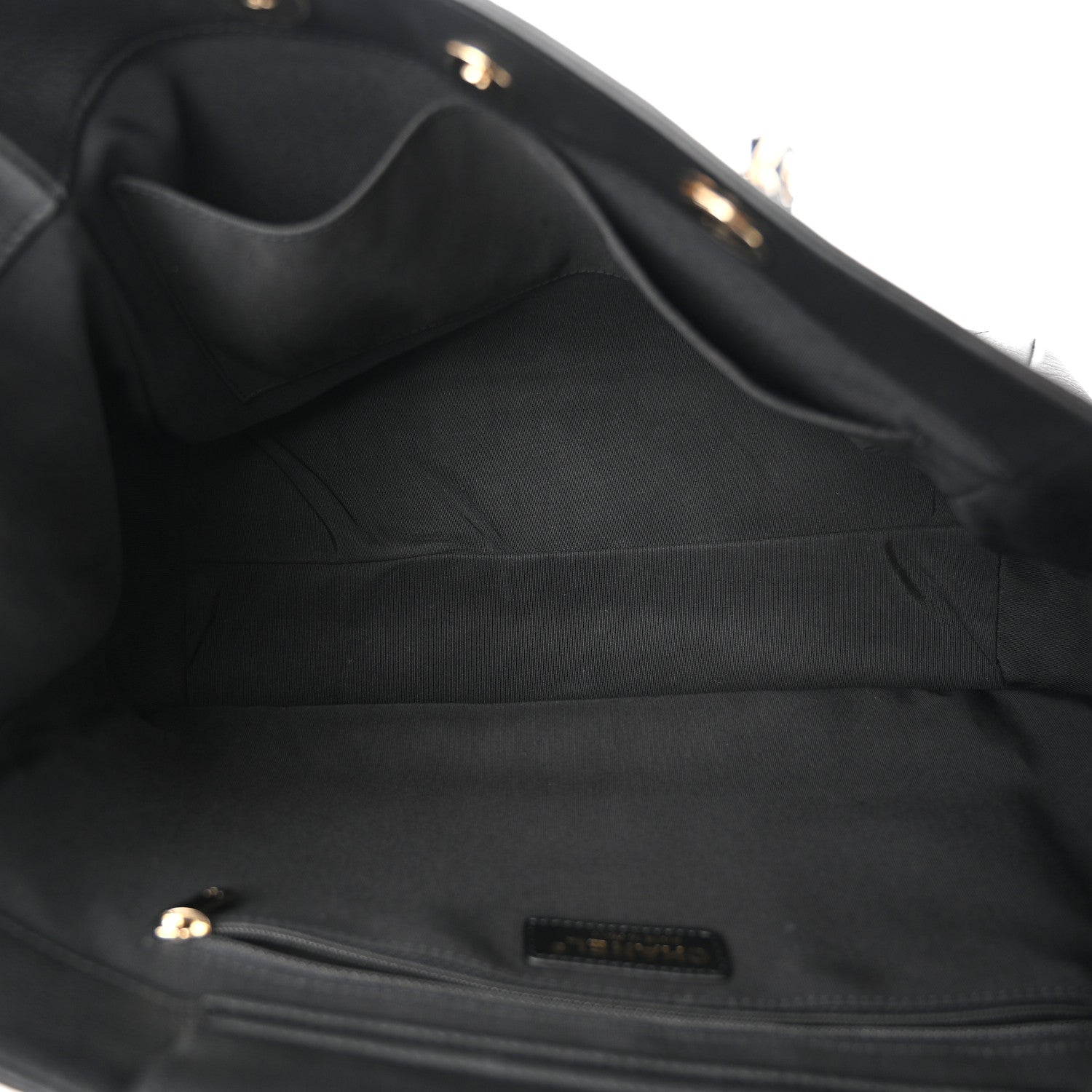 Chanel Bullskin Stitched Medium Shopping Bag Black 5 of 11