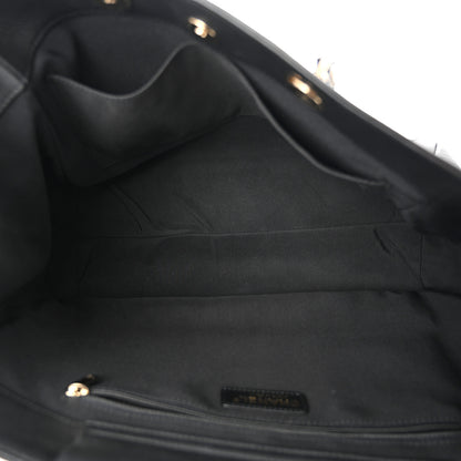 Chanel Bullskin Stitched Medium Shopping Bag Black 5 of 11