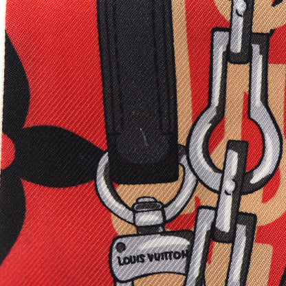 Louis Vuitton Silk Monogram Tribute To Bandeau Red 7 of 10