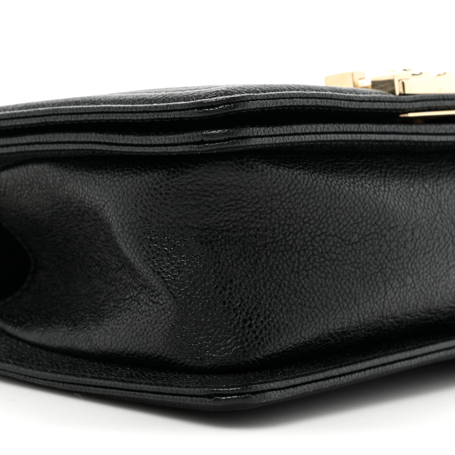 Chanel Caviar Chevron Quilted Small Boy Flap Black 9 of 10
