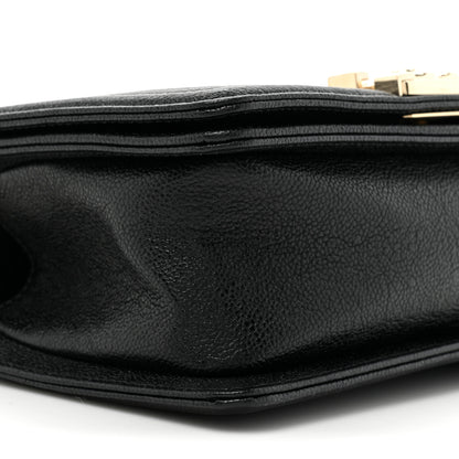 Chanel Caviar Chevron Quilted Small Boy Flap Black 9 of 10