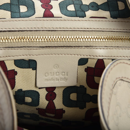 Gucci Guccissima Peggy Bamboo Top Handle Bag Ivory 7 of 13