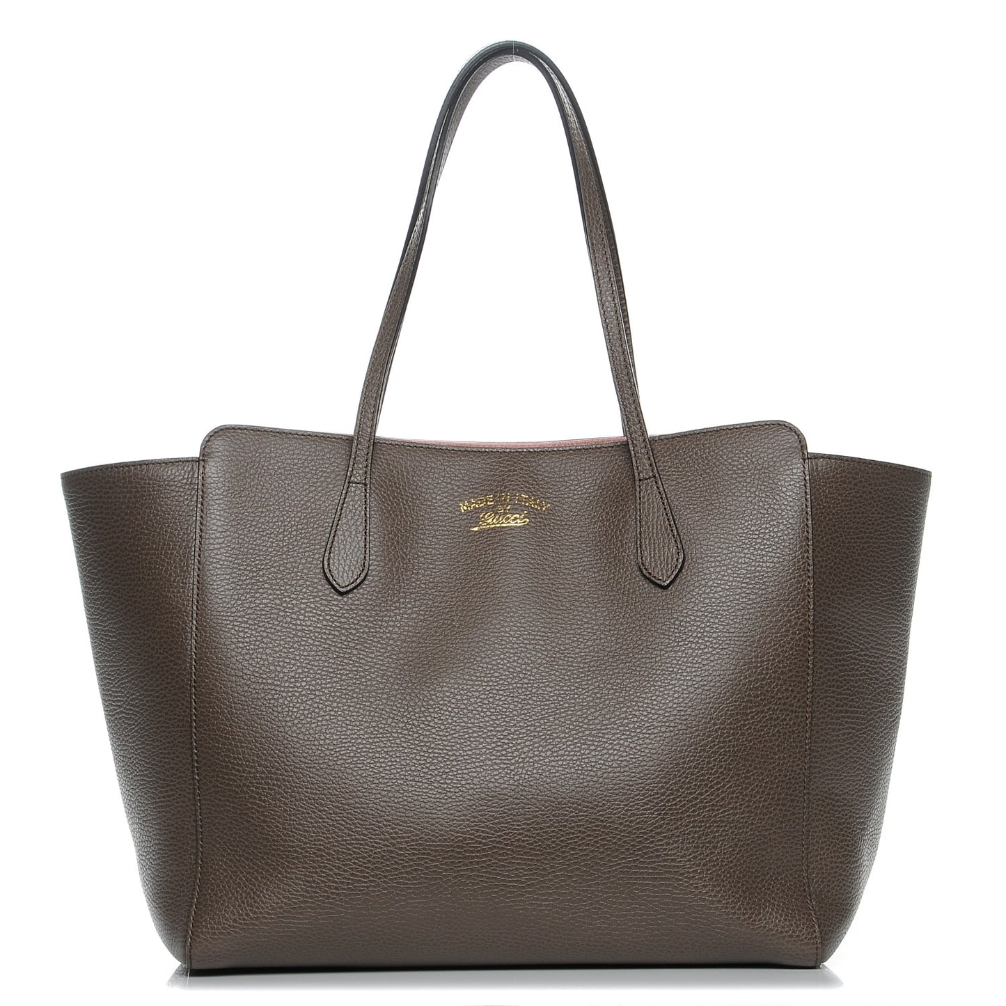 Dollar Calfskin Medium Swing Tote Grey Field Soft Pink