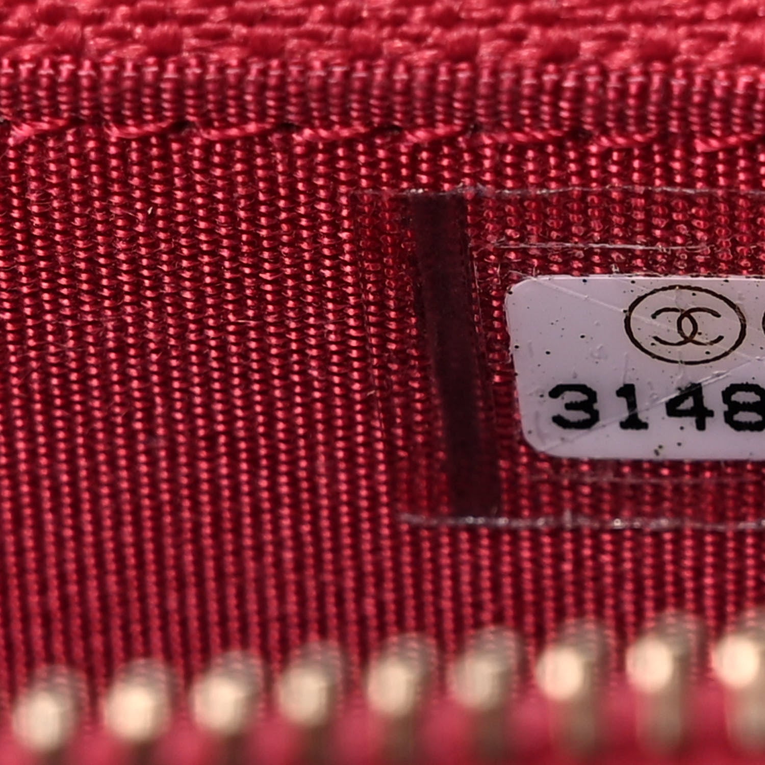 Chanel Lambskin Quilted Chanel 19 Zipped Wallet Dark Pink 8 of 12