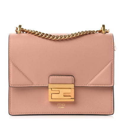 Fendi Vitello Grace Matte Small Kan U Shoulder Bag Rosa Bourbon 1 of 10