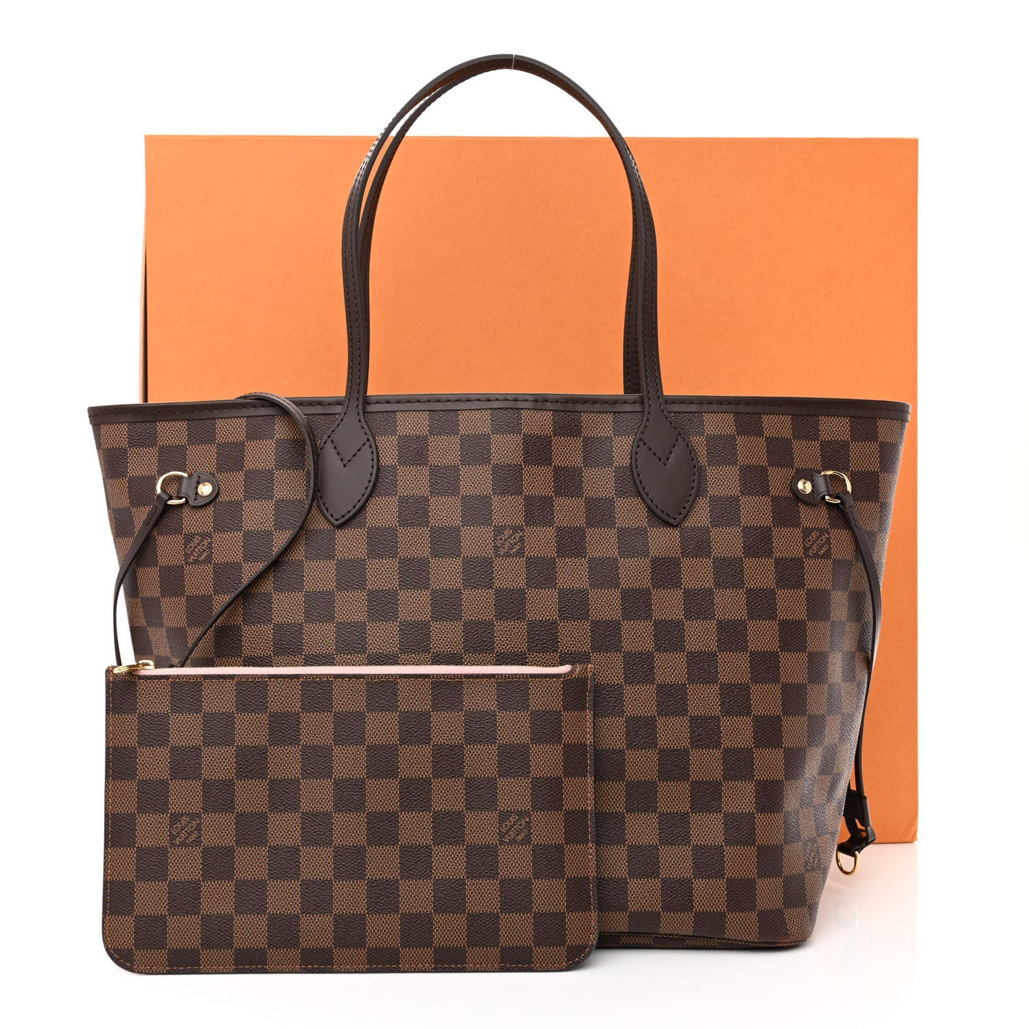 Damier Ebene Neo Neverfull MM Rose Ballerine