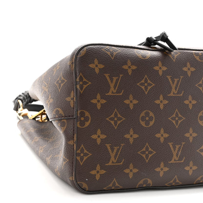 Louis Vuitton Monogram Braided Neonoe MM Black 7 of 11