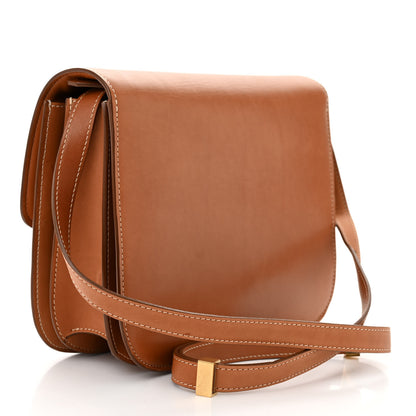 Celine Smooth Calfskin Medium Classic Box Flap Bag Camel 3 of 11