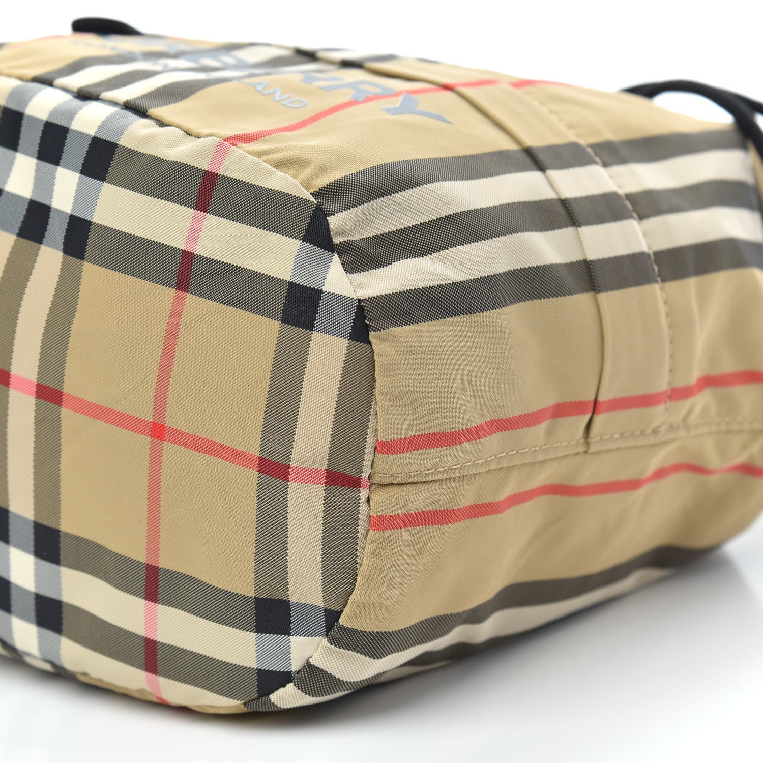 Burberry Econyl Icon Stripe Phoebe Drawcord Pouch Archive Beige 10 of 11