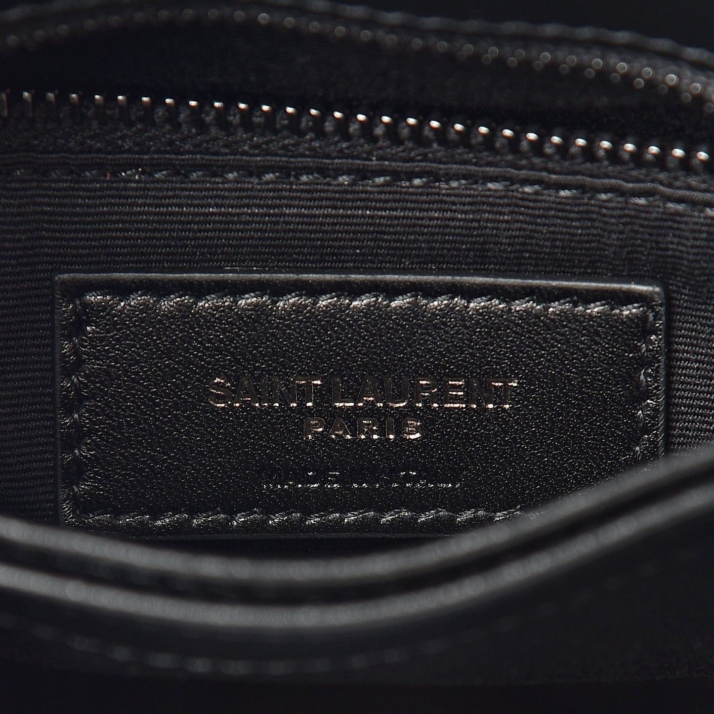 Calfskin Y Quilted Monogram Toy Loulou Crossbody Bag Black