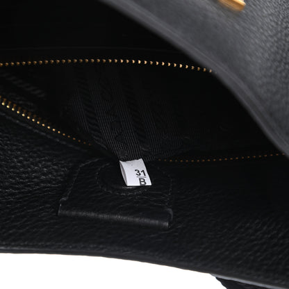 Prada Vitello Daino Crossbody Bag Black 9 of 10